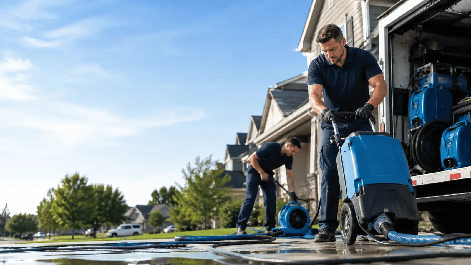 Dehumidification being performed in Saulsbury, TN
